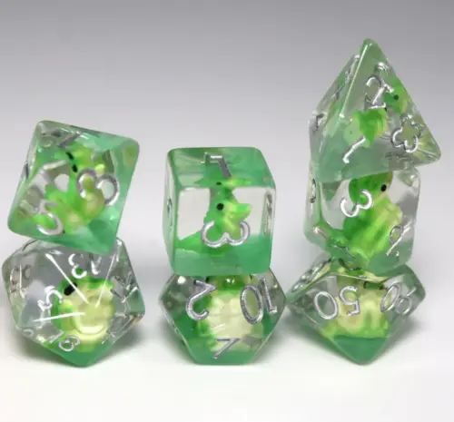 Smiling Crocodile RPG Dice Set