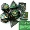 Scarab Jade/gold Polydice Dobbelsteen Se