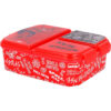 Spiderman Web Broodtrommel 3 vakjes - 18 x 13 cm - Brooddoos - Lunchbox