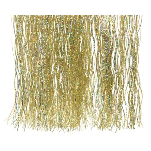 Decoris Kerst Lametta Vinyl B50H 40Cm Goud/Laser