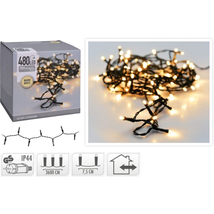 Kerst Ledverlichting 480 warm wit 0,5Cm Lampje, Ip44