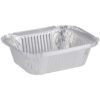 Aluminium bakken 6 stuks met deksel 21x17x4,5 cm