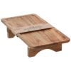 Serveerplank hout 30,7x15,5x6,5 cm acacia hout