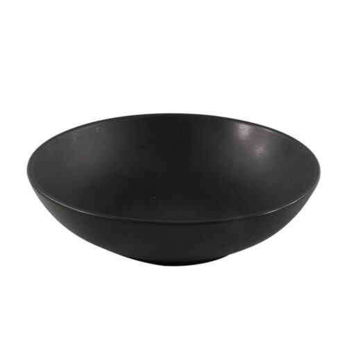 Bord diep 20,5cm mat zwart