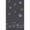 Duni tafellaken snowstars black 138 x 220 cm