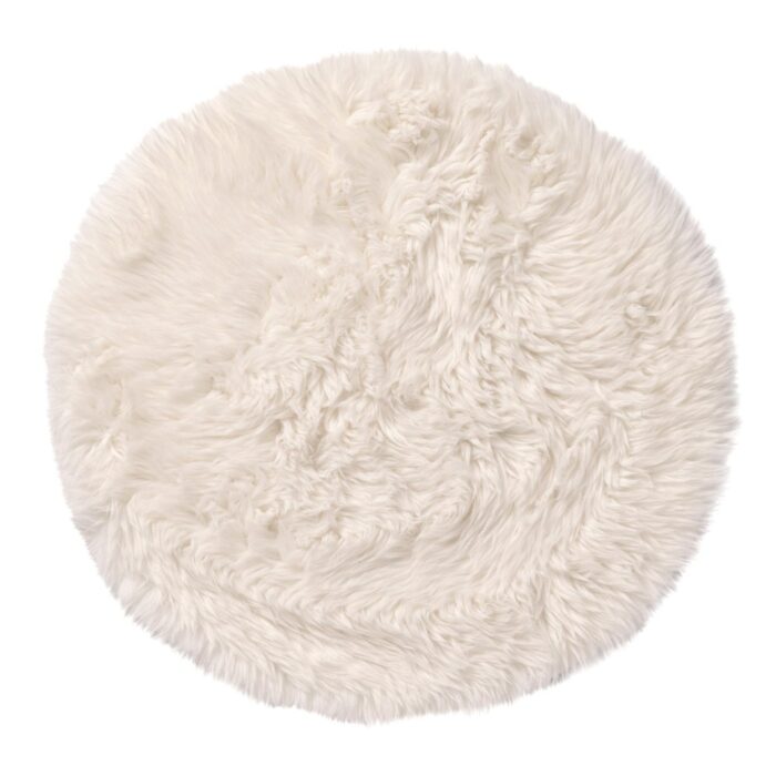 Vloerkleed Niek Ø40 cm Snow White