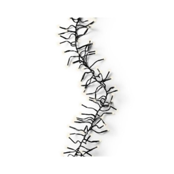 LED cluster lights zwart/warm wit L.260cm