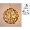 Bal Met Led Zwart Metaal 18Cm
