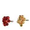 Kerstballen op draad glas shiny, matt mix Ø 2 cm