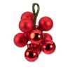 Kerstballen op draad glas shiny, matt mix Ø 2 cm