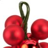 Kerstballen op draad glas shiny, matt mix Ø 2 cm