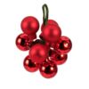Kerstballen op draad glas shiny, matt mix Ø 2 cm
