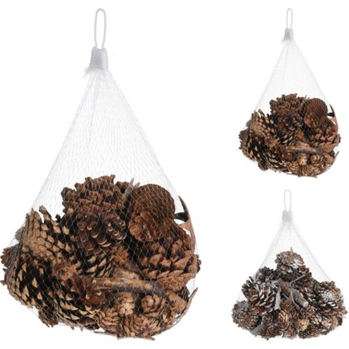 Dennenappels Met Boomschors 200X200X120Mm 2Ass (assortiment – willekeurige uitvoering)
