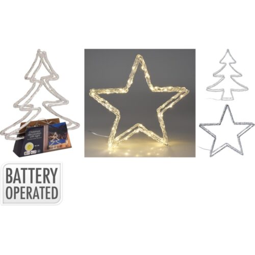 Kerstfiguur met LED assorti (assortiment – willekeurige uitvoering)