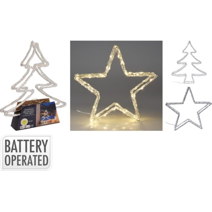 Kerstfiguur met LED assorti (assortiment – willekeurige uitvoering)