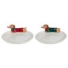 Bord Teckel Ø15cm 2 assorti (assortiment – willekeurige uitvoering)