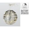 Bal van ijzer 20 cm warm wit led