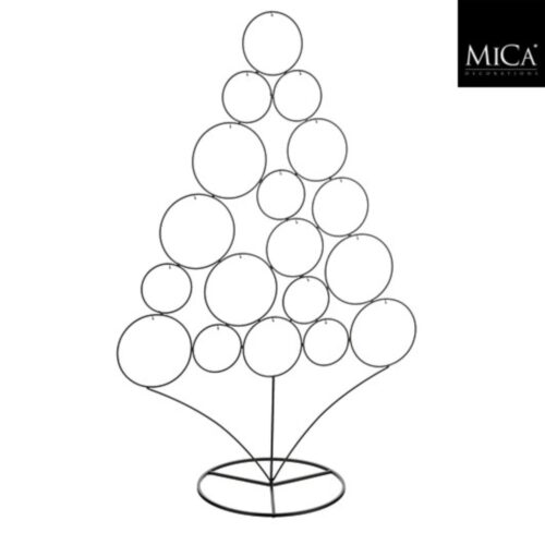 Decoratie kerstboom zwart - l62xb26xh95cm