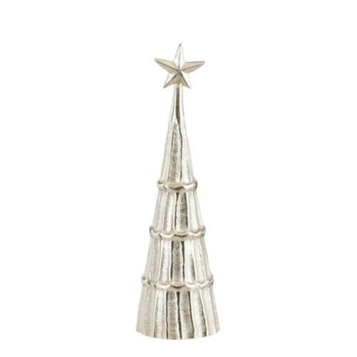 Decoratie boom zilver - h36xd11cm