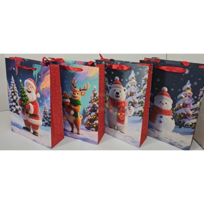Papieren geschenktas 18x8x23 cm (assortiment – willekeurige uitvoering)