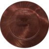 Onderbord bruin met gouden glitter