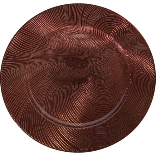 Onderbord bruin met gouden glitter