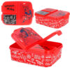 Spiderman Web Broodtrommel 3 vakjes - 18 x 13 cm - Brooddoos - Lunchbox