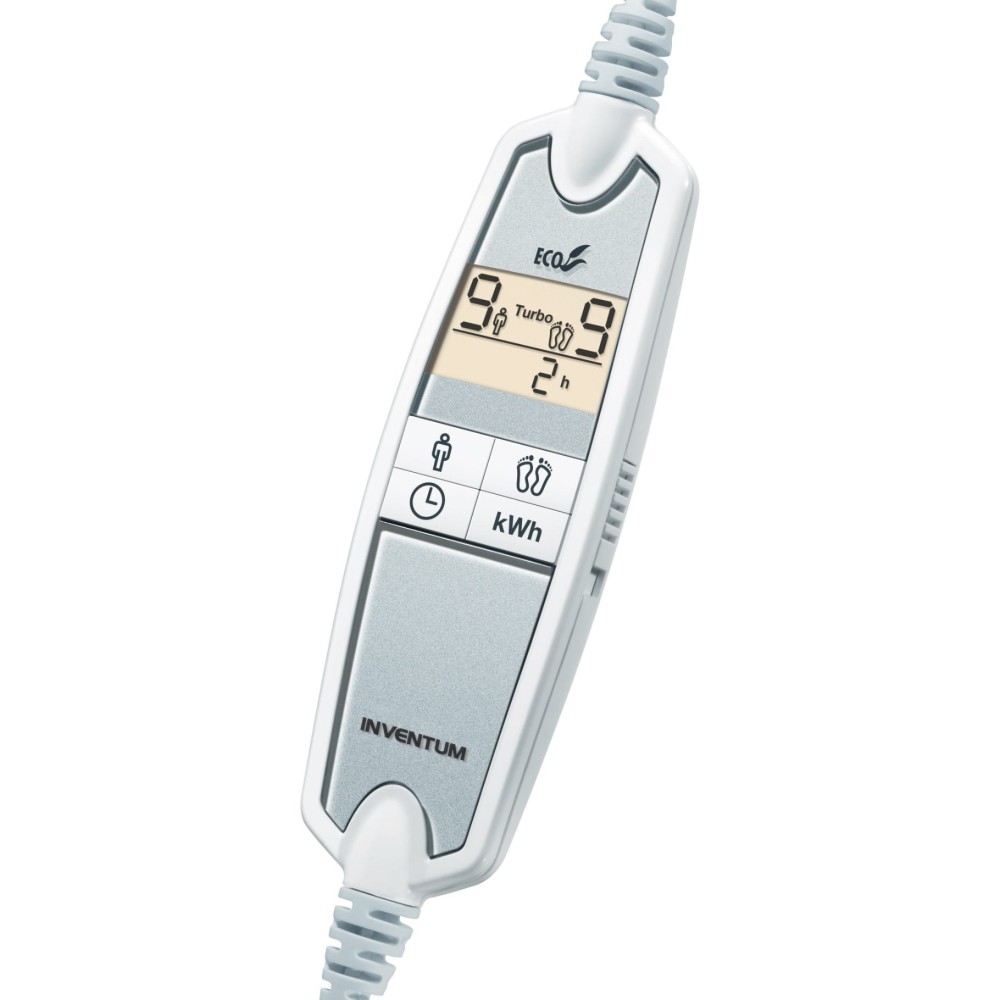 Inventum elektrische deken met aparte voetenzone en timer 160x80 cm - Afbeelding 3