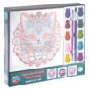 waterverf schilderset Kawaii 3x canvas  20c20cm 2 assorti (assortiment – willekeurige uitvoering)