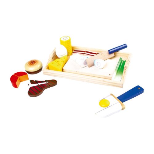 Houten gourmet set