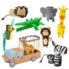 Recycle me re21ju123 safari adventures / robot  costume / boho box assorti (assortiment – willekeurige uitvoering)