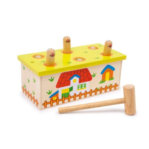Houten wormenspel