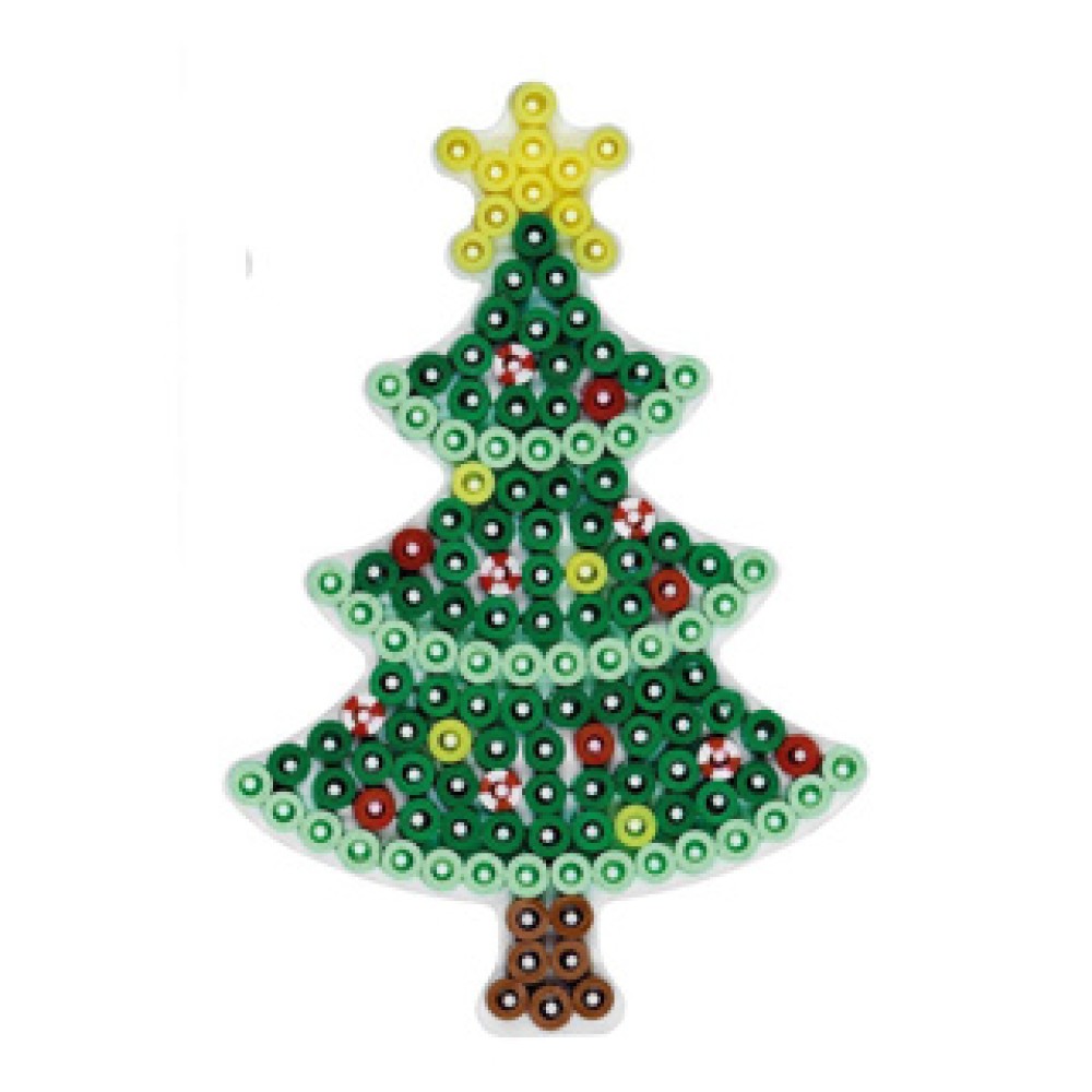 Hama Strijkkralen Grondplaat Kerstboom Wit - Afbeelding 3