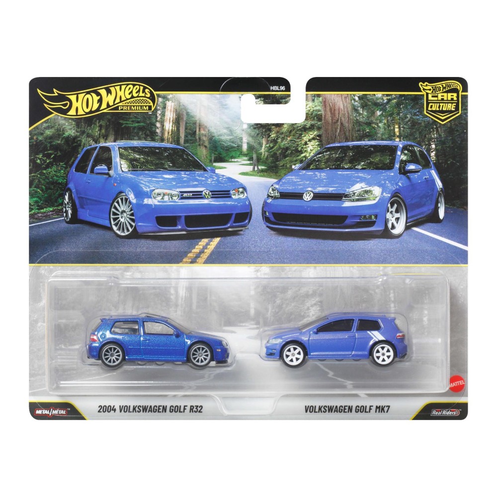 Hotwheels Premium Volkswagen Golf 2-Pack