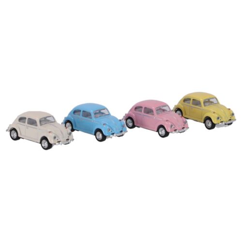 Die Cast - Pull Back Beetle Classic 1:64 - 4 Assorti (assortiment – willekeurige uitvoering)