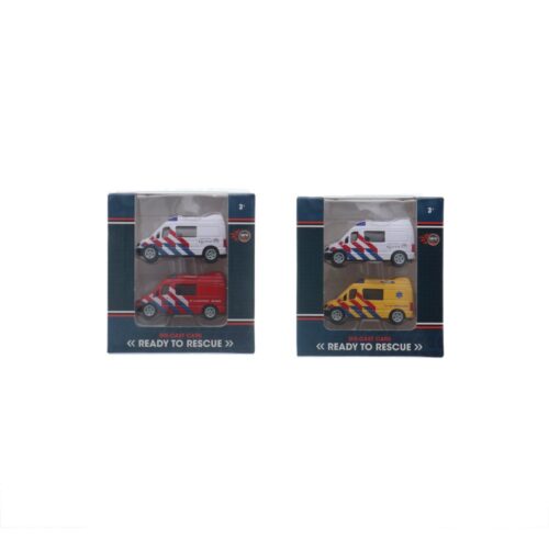 Rapid Wheels Diecast Hulpdienstvoertuig - 2 stuks