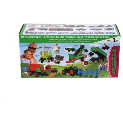 Tractor kiepaanhanger groen 1:24