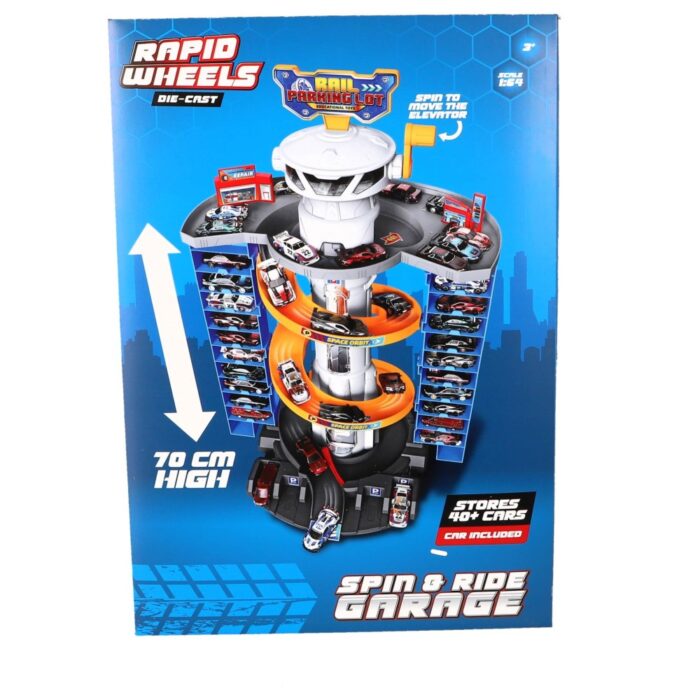 Rapid Wheels Garage toren opberg voor 40+ auto's incl. auto
