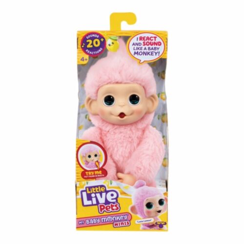 Little Live pets My Baby Mini Monkey Luna Lemon roze