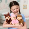 Little Live pets My Baby Mini Monkey Luna Lemon  roze