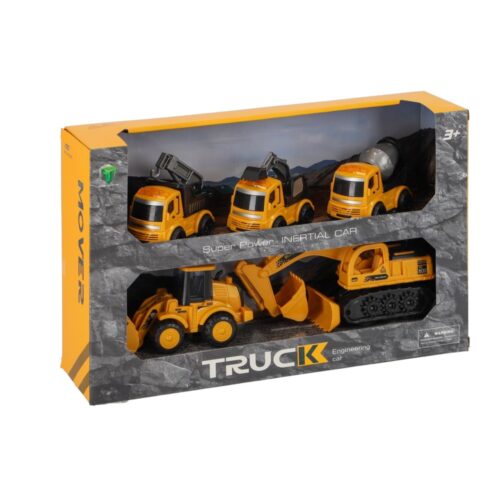 Bouwvoertuigen set 5 stuks