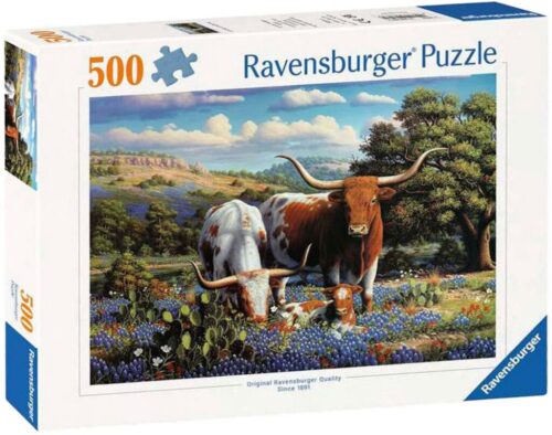 Ravensburger Loving Longhorns – Puzzel 500 stukjes vanaf 12 jaar