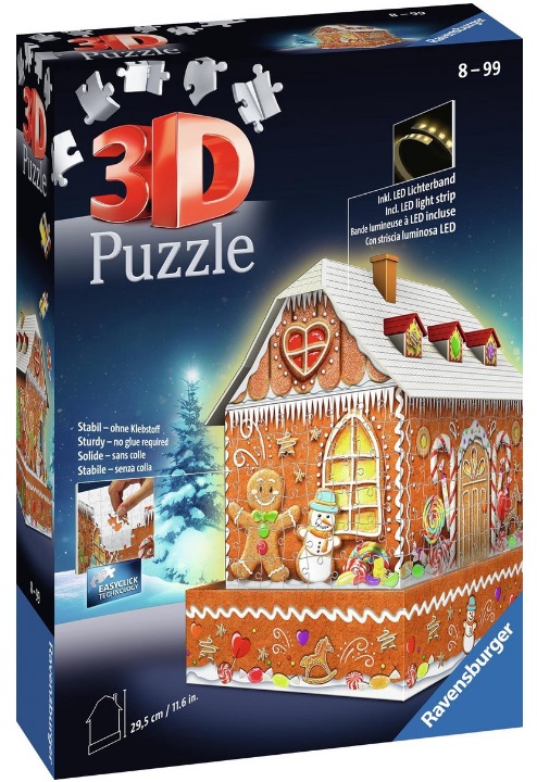 Lebkuchenhaus bei Nacht 3D (216) AANBIED