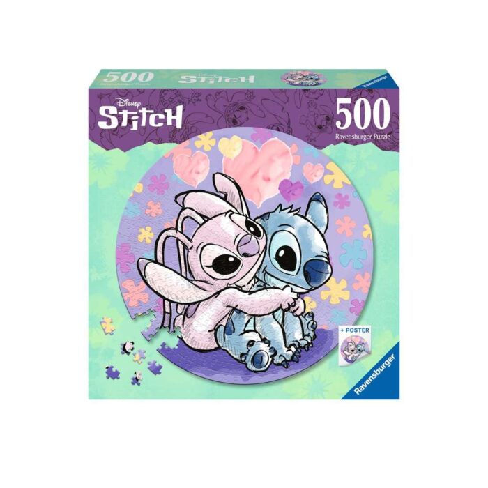 Round puzzle Disney Stitch (500)