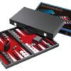 Backgammon Koffer Groot Standaard (Rood)