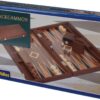Backgammon Polyegos, groot kunstleer