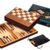 Philos Schaak/Backgammon Kassette Veld 32 mm, Koningshoogte 65 mm – Bordspel vanaf 6 jaar