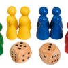 Set Pionnen met Dobbelstenen
