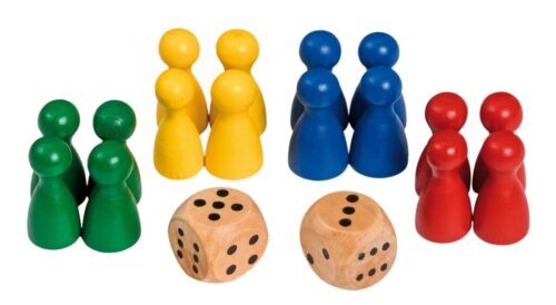 Set Pionnen met Dobbelstenen
