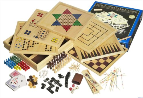 Philos Houten Spellen Verzameling 100 – Bordspel vanaf 6 jaar